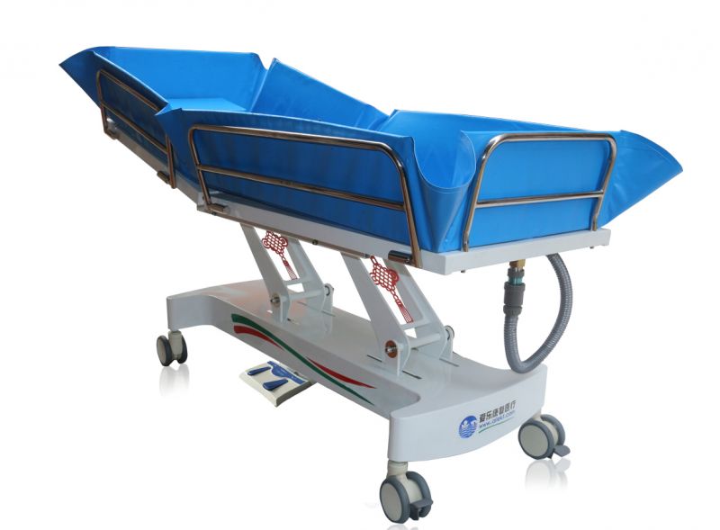 電動(dòng)靠背升降式沐浴推床-