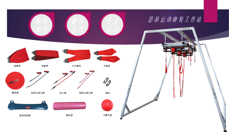 Adult type suspension training system-