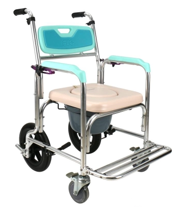 Wheeled toilet car