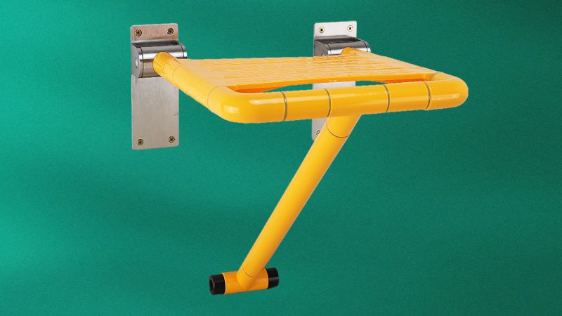 Fold the shower stool-