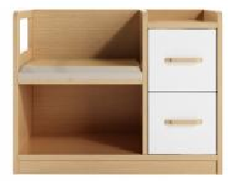 Solid wood shoe-changing stool-