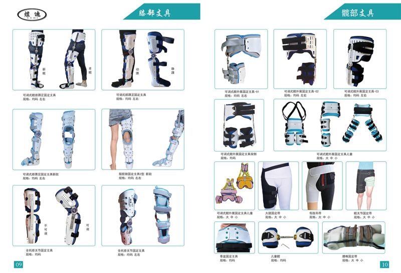 Knee hip brace-