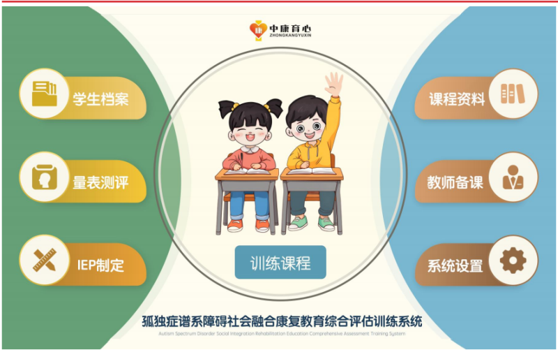 孤獨癥譜系障礙社會融合康復教育綜合評估訓練系統(tǒng)-
