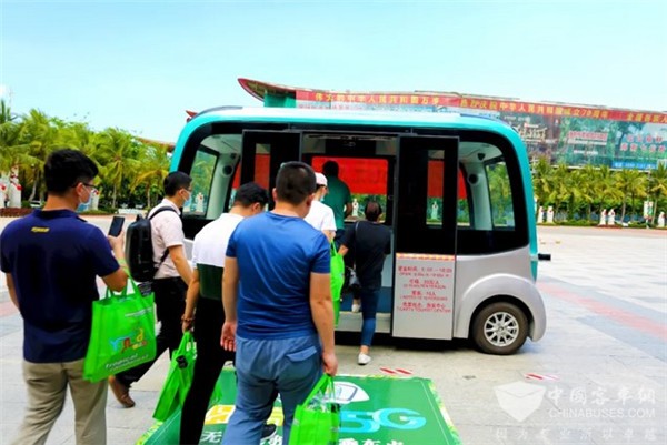藍鯨號又來搶鏡了！海南首個5G無人駕駛客車項目正式投入運營(圖4)