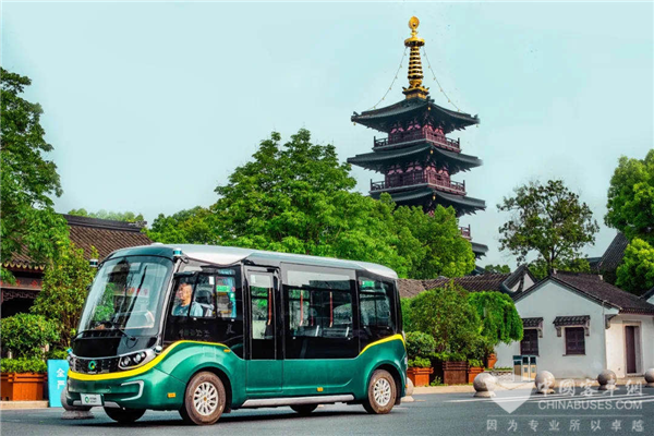 開啟智能化城市“微循環(huán)”交通時代 金旅星辰蘇州上路啦！(圖1)