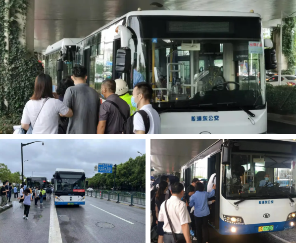 “燦都”來襲，浦東公交140輛車應(yīng)急執(zhí)行配套軌交停運(yùn)接駁輸運(yùn)任務(wù)(圖3)