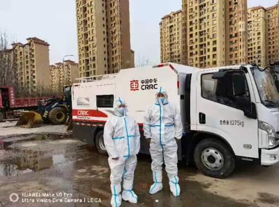 投身大連疫情防控,中車電動“最佳拍檔”給力！(圖1)